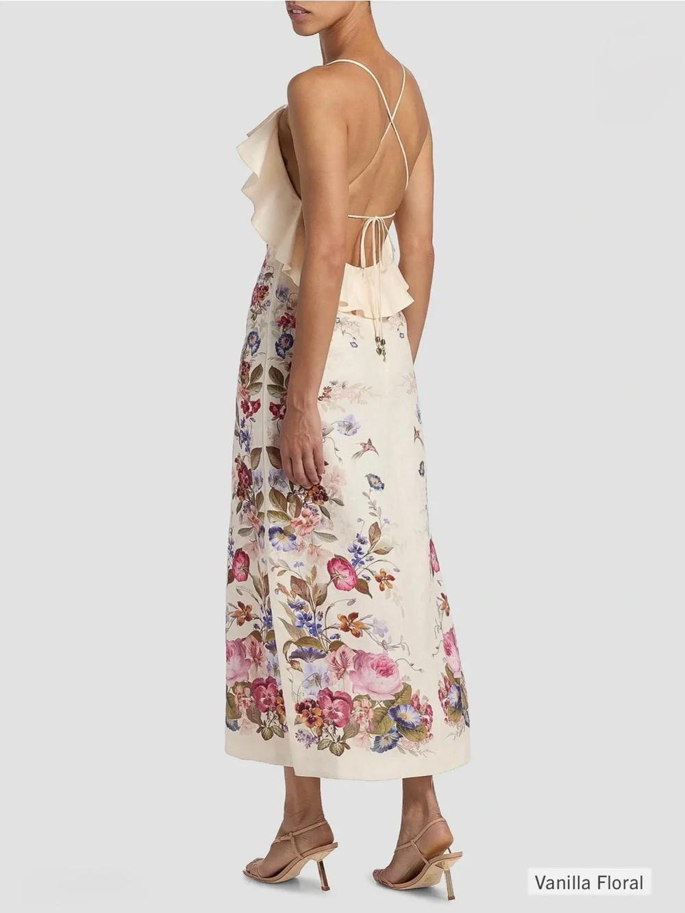 Zimmermann Patience Floral Linen Dress - Picture 1 of 7